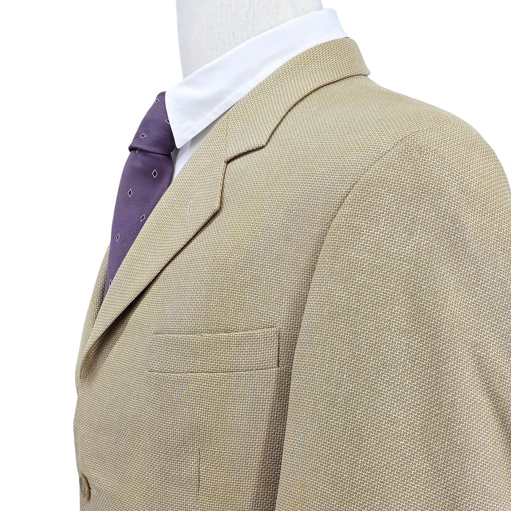 Quiet Luxury Gianfranco Ruffini Blazer Men 40R Tan Italian Tailored Jacket - Picture 3 of 16